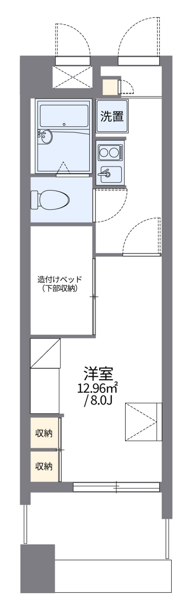 レオパレス国泰寺 間取図