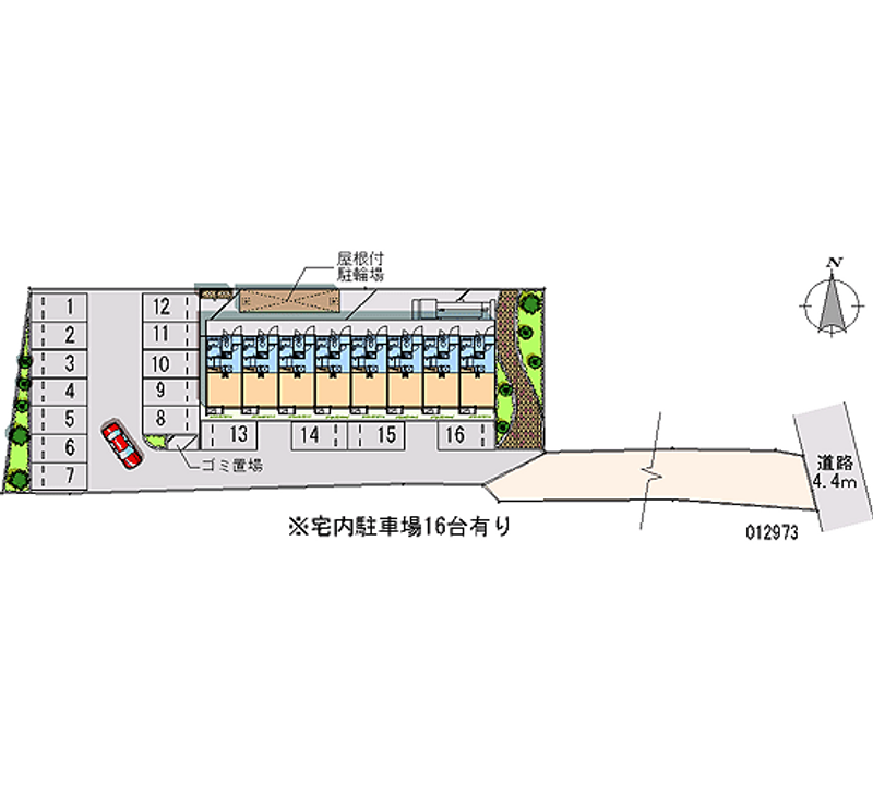 レオパレスさつき 月極駐車場