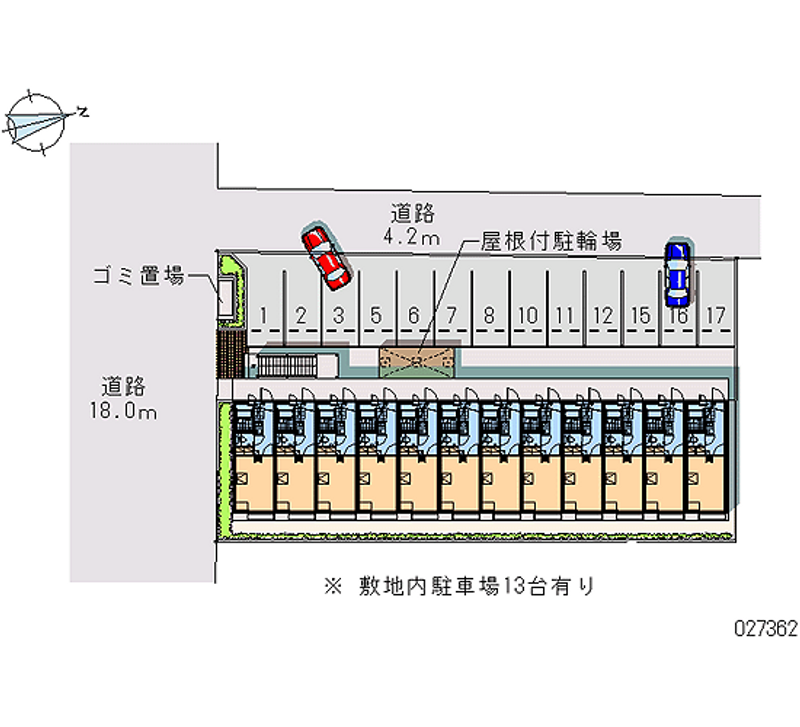 レオパレスサンポート 月極駐車場