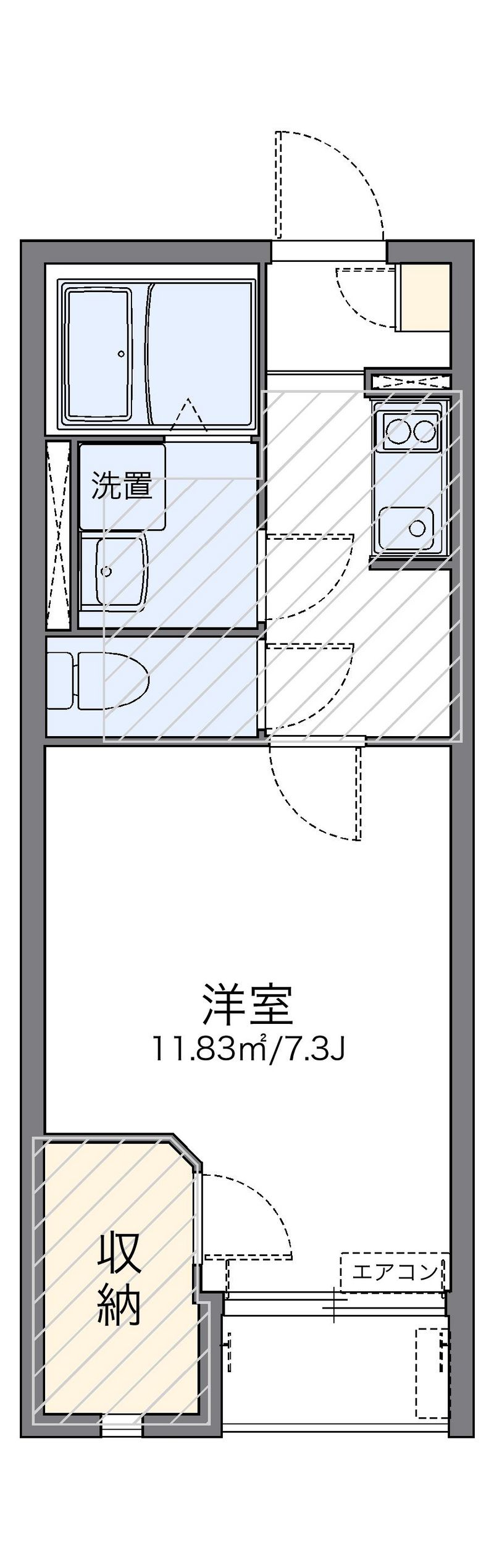 レオネクストクレストタウンＥ 間取図