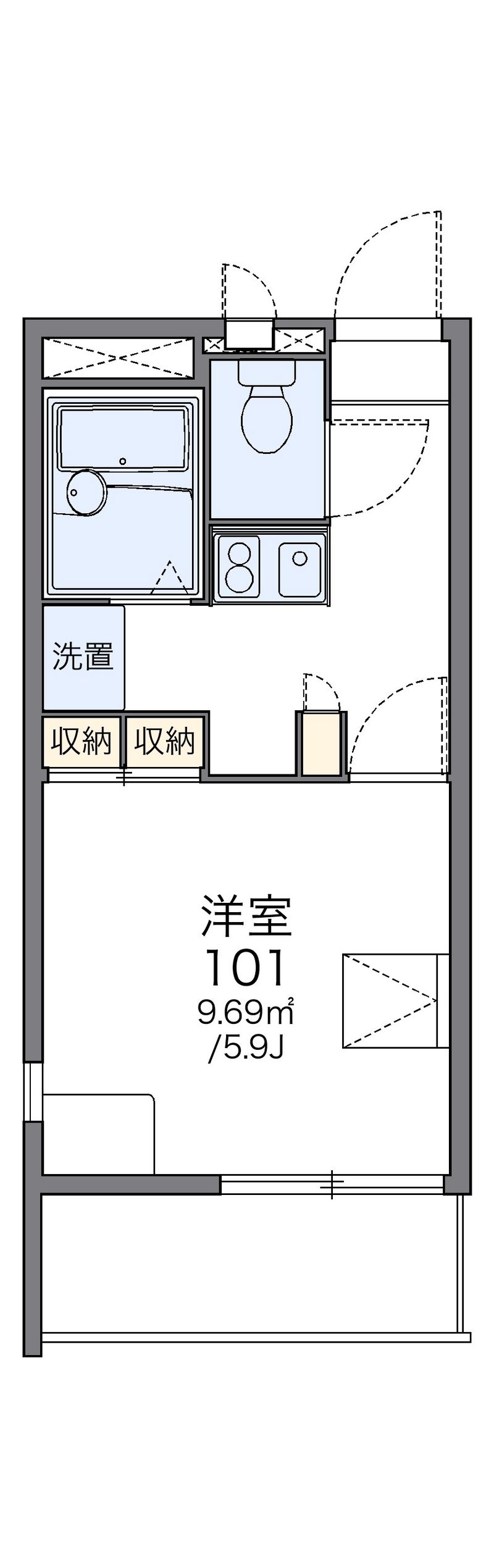 レオパレス西神 間取図