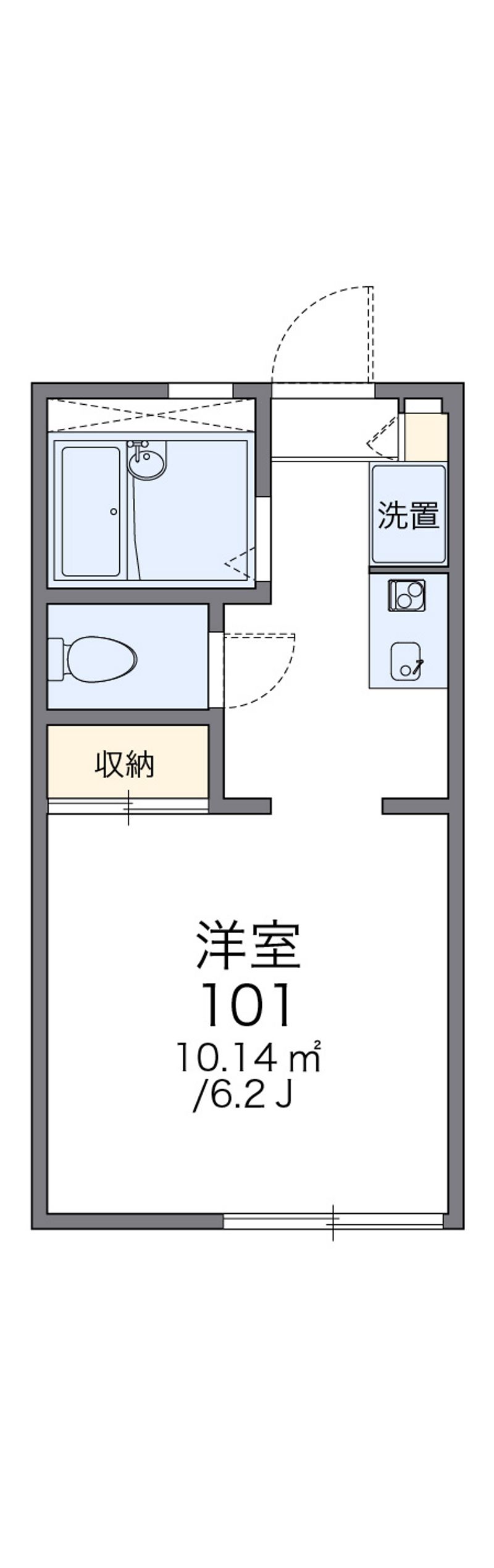 レオパレスデ・ルシア 間取図