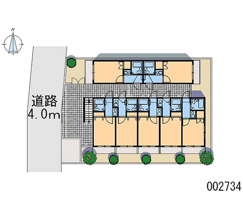 レオパレス瓢箪山第５ 区画図
