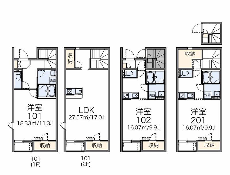 レオネクスト日新加古川 間取図