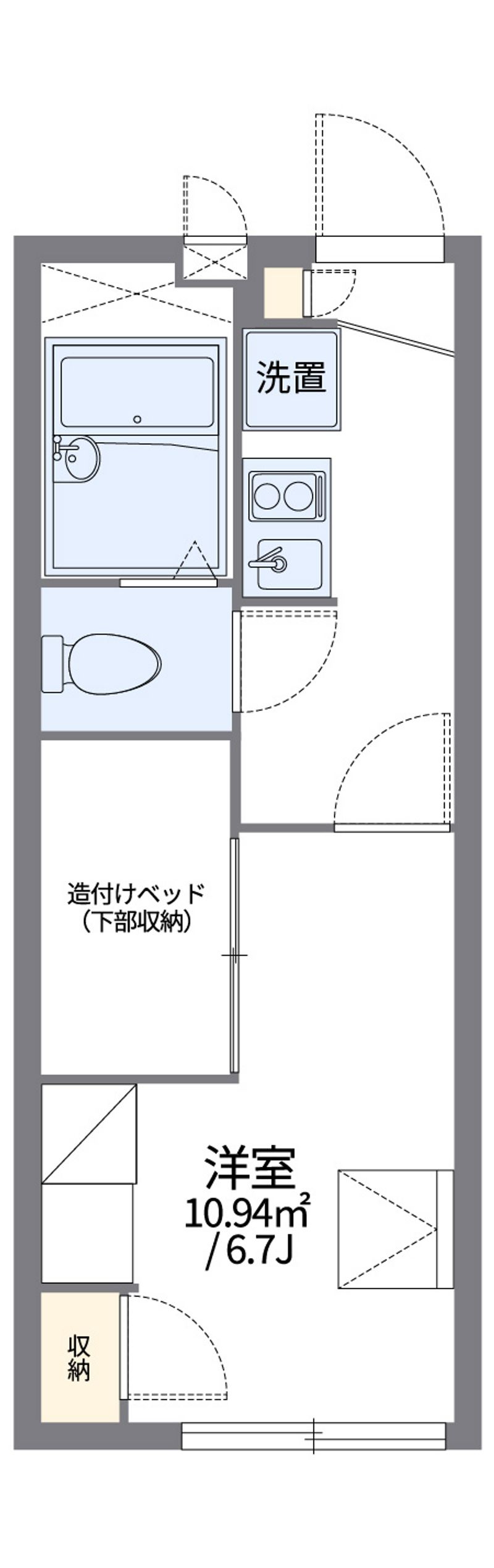 レオパレス友六 間取図