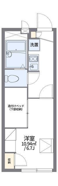 レオパレス友六 間取り図