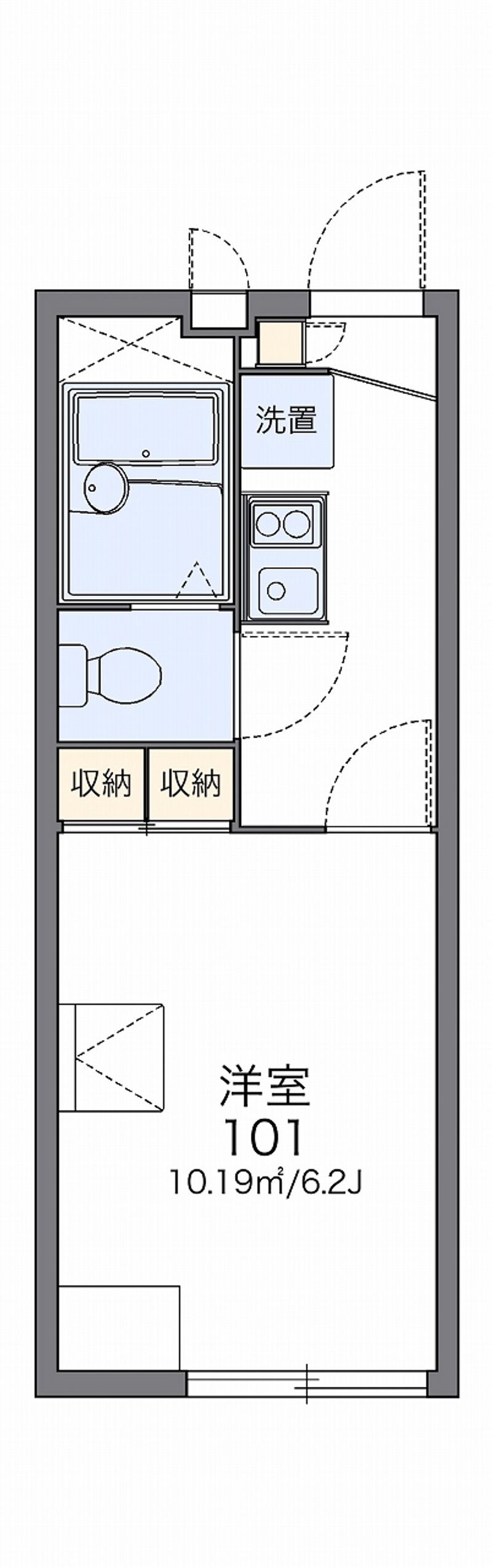 レオパレスＣＯＳＭＯ　Ａ 間取図