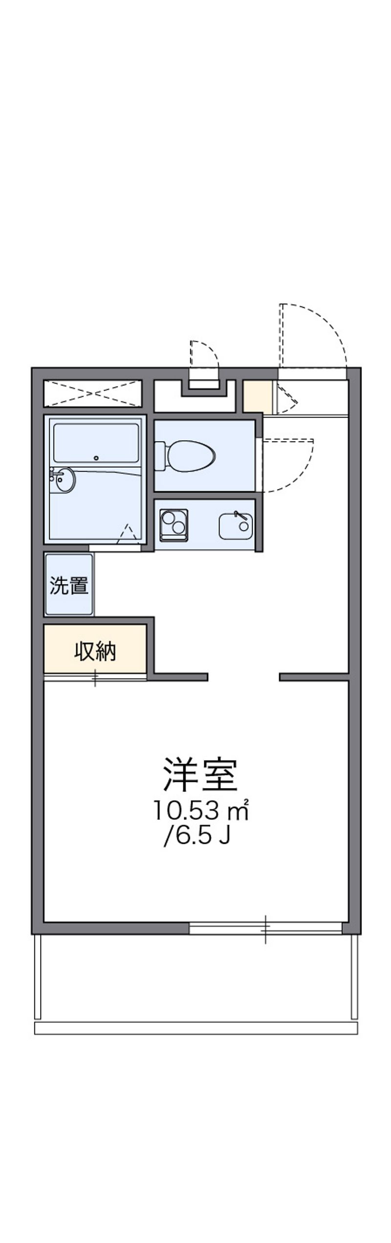 レオパレス野溝 間取図