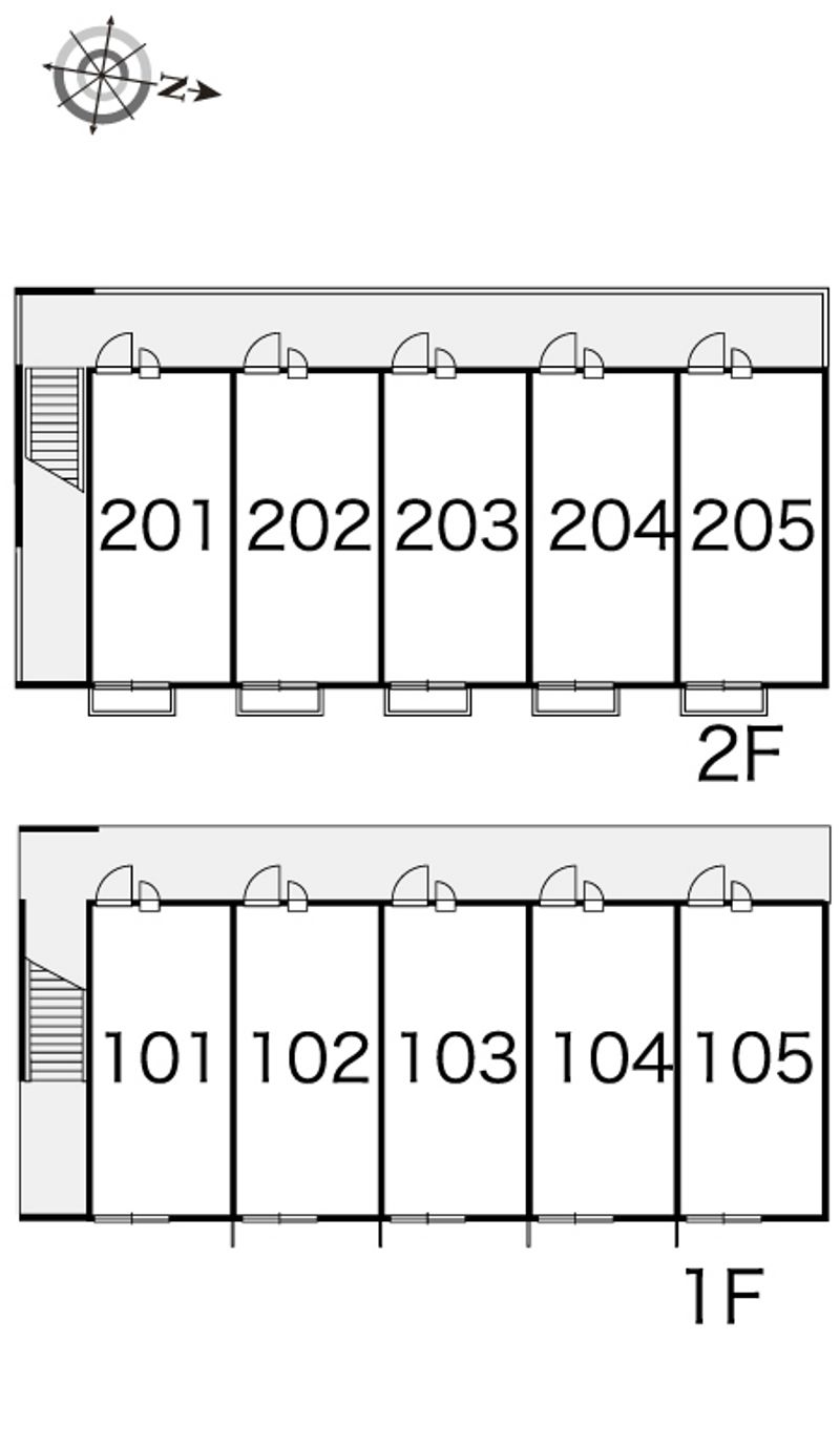 レオパレス北本本町 間取配置図