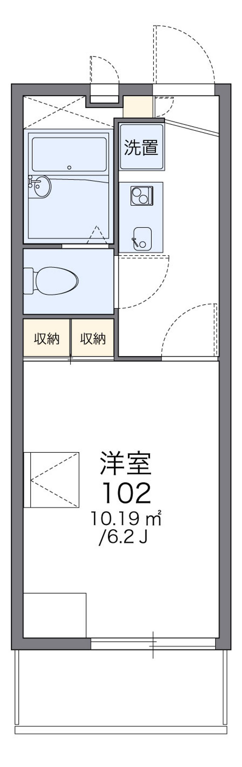 レオパレスＬａ　ｆｏｒｅｔ西町 間取図