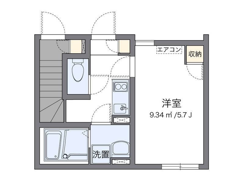 クレイノ白樺 間取図