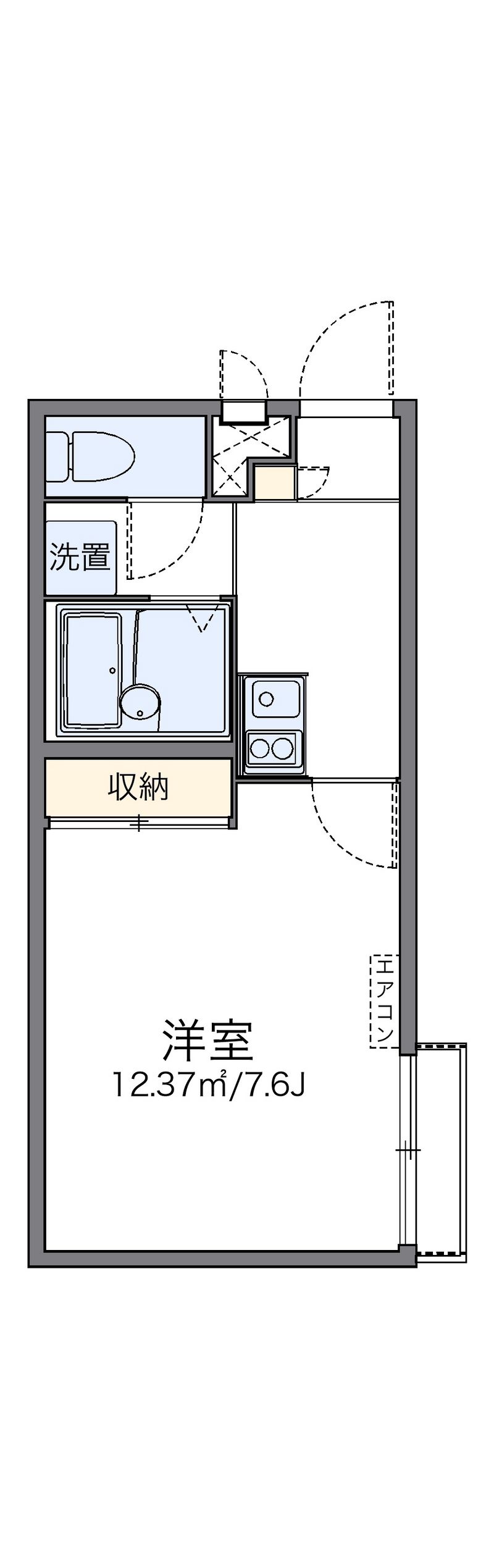 レオパレスグランシャトー 間取り