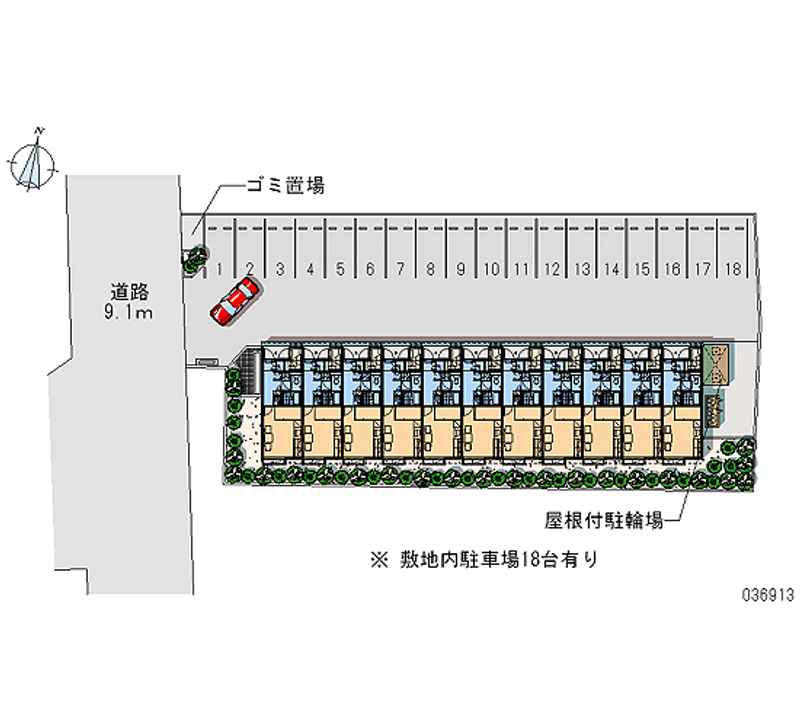 36913 Monthly parking lot