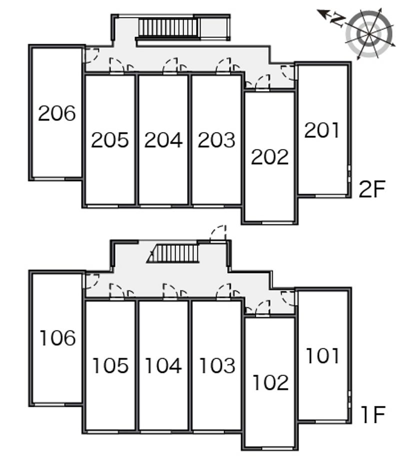 クレイノメイプル 間取配置図
