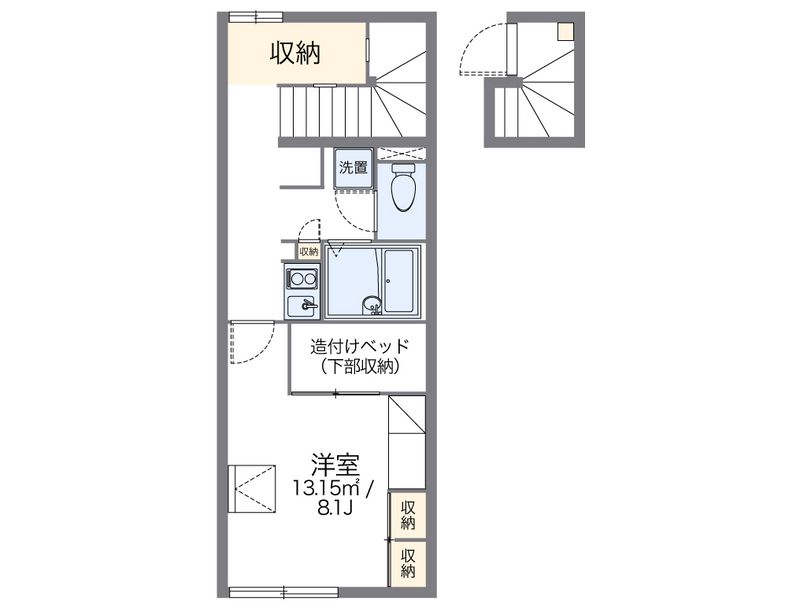 レオパレスまつおか 間取図