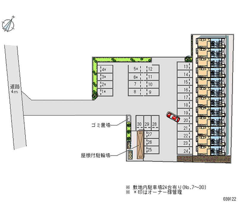 39122 Monthly parking lot