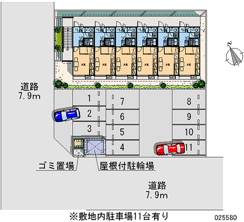 レオパレスパークサイド神中 月極駐車場