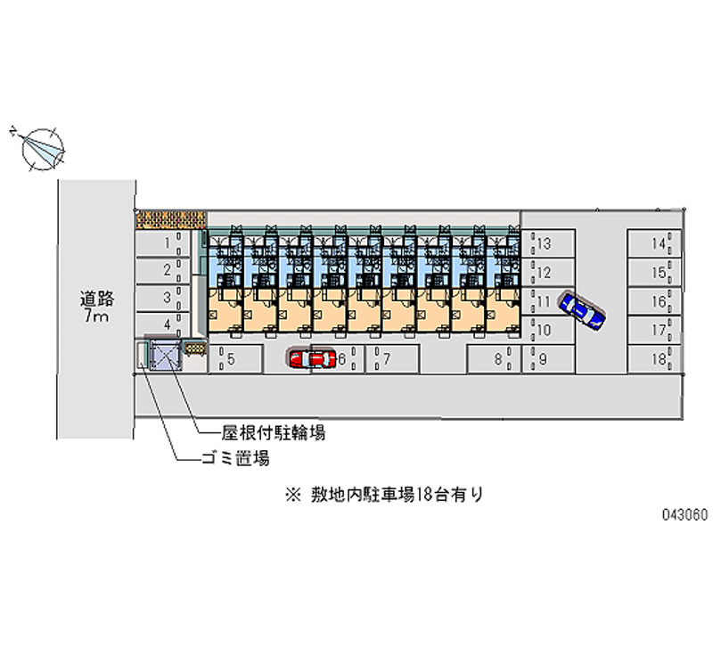 レオネクストコメ吉　ＰａｒｔⅡ 月極駐車場