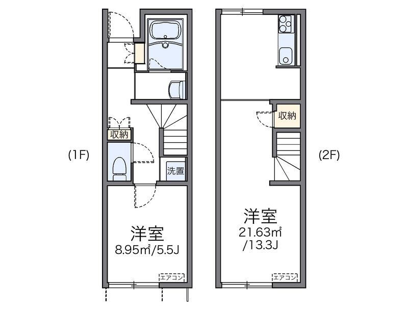 レオネクストＭｏｎ　ｙａｓｕｅ 間取図