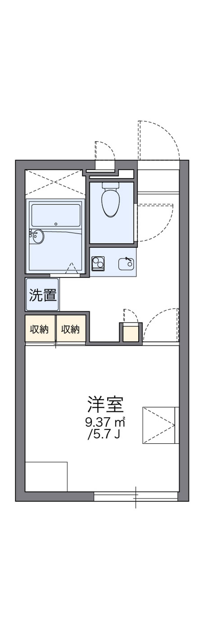 レオパレスビィラ　たもん 間取図