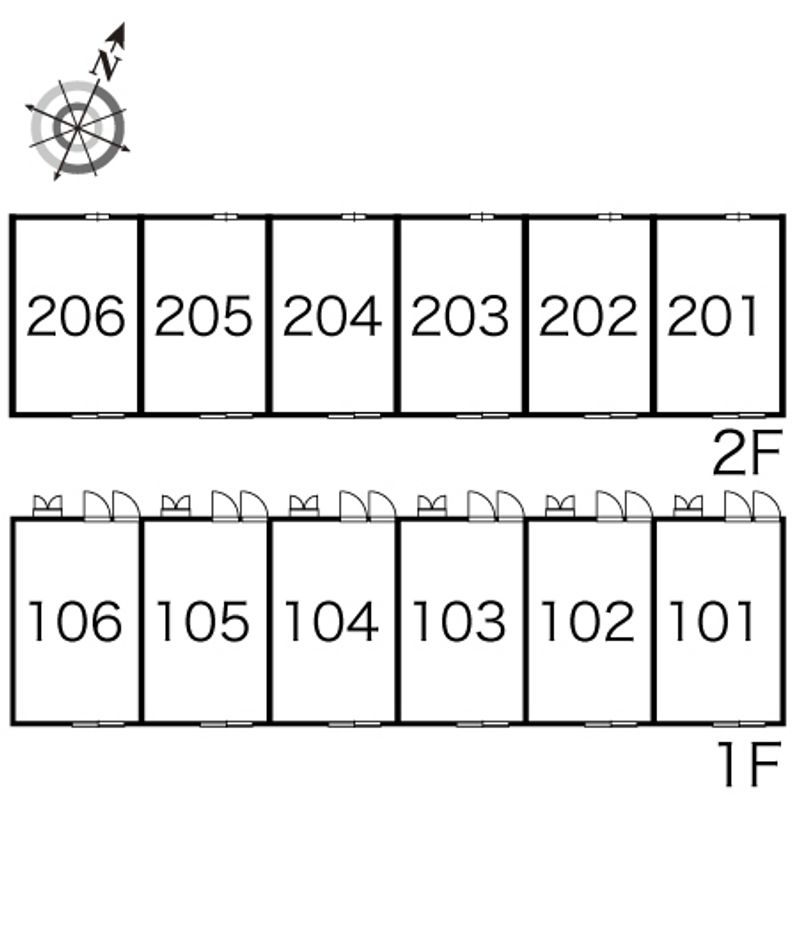レオパレスカメリア 間取り配置図