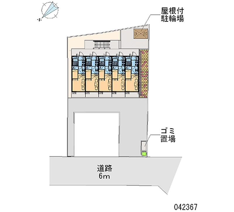 レオパレス中州 区画図