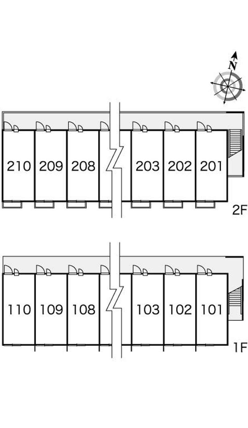レオパレス本郷Ａ 間取配置図