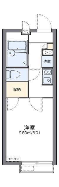 レオパレスルミエール四谷上町 間取り図