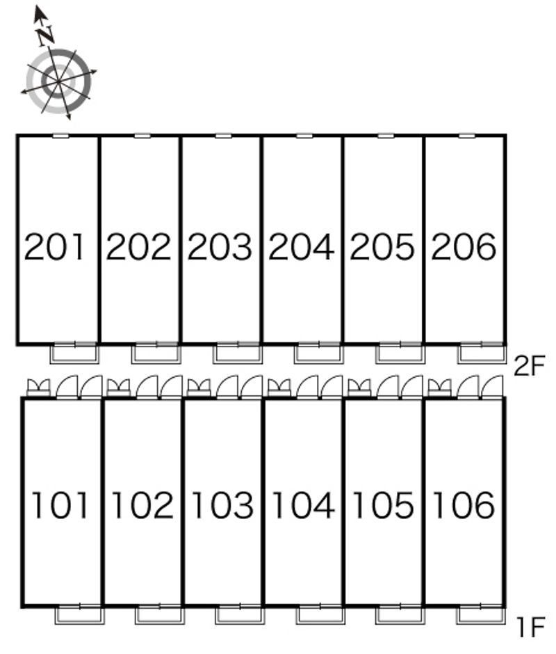 レオパレスゲンキ 間取配置図