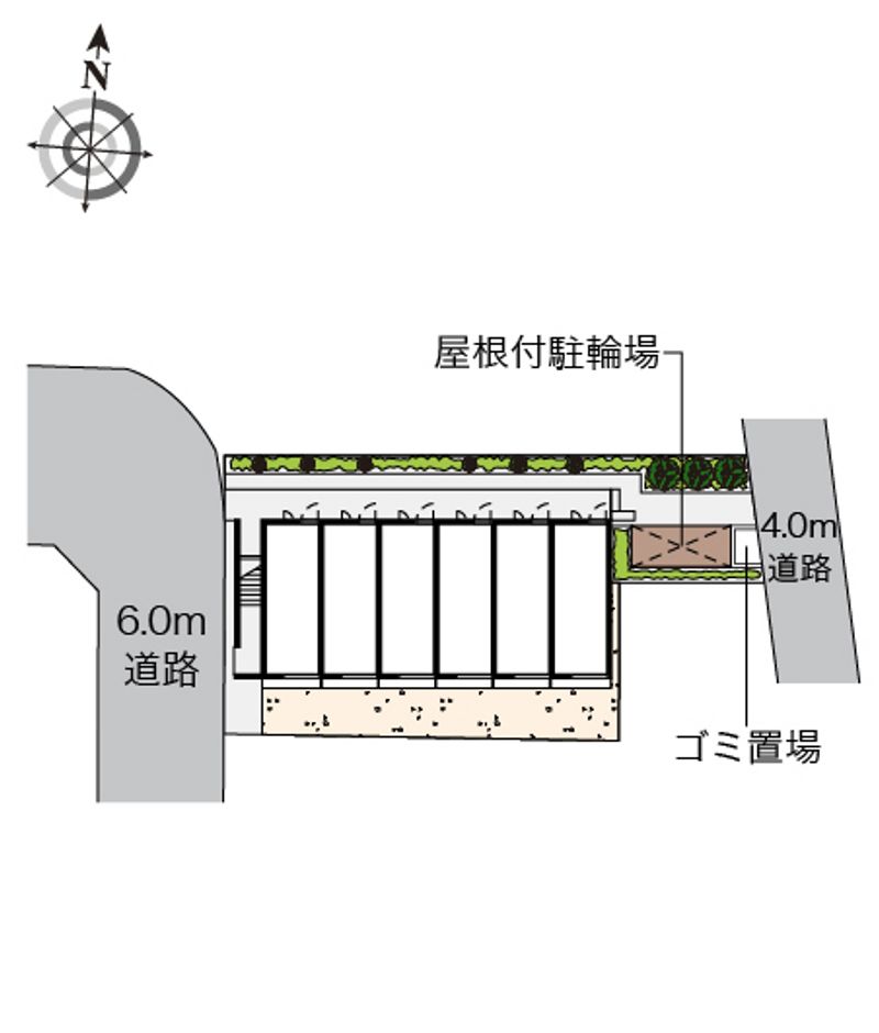 レオパレスフルール西綾瀬 配置図