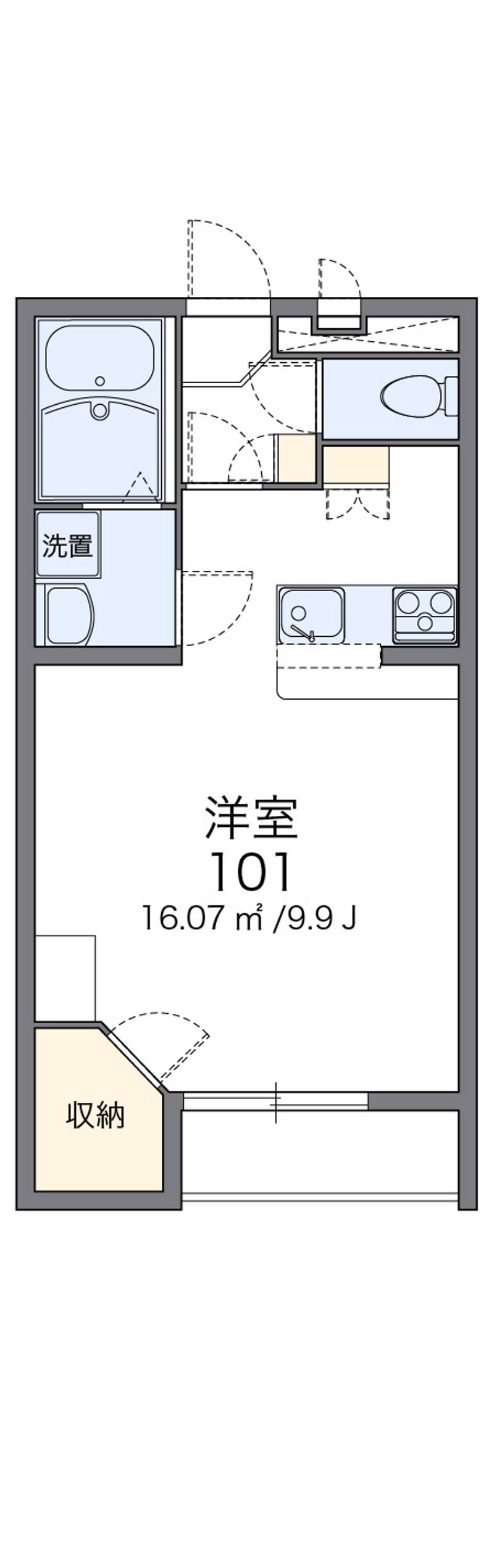 レオパレスひいらぎⅤ 間取図