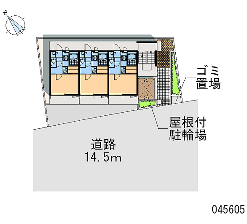 レオパレス丸山本通 区画図