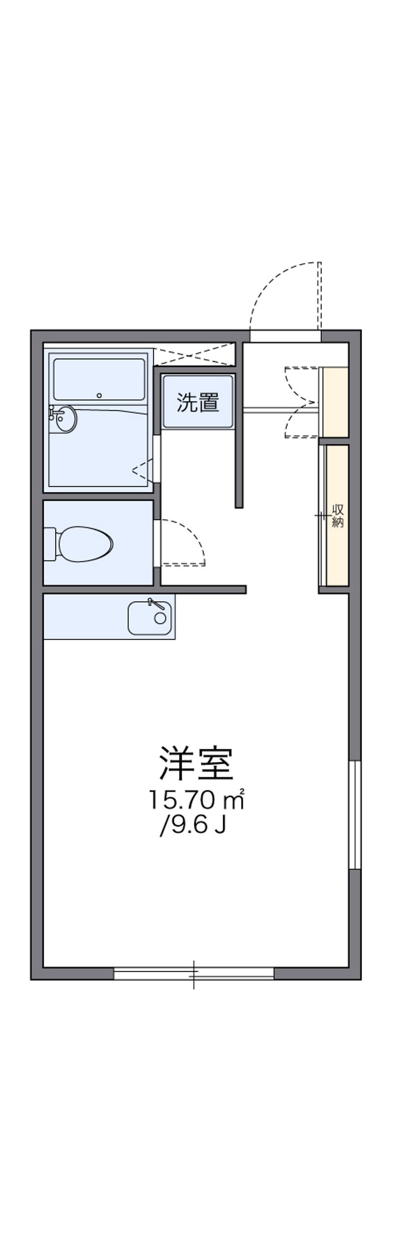 レオパレス武蔵砂川Ⅰ 間取図