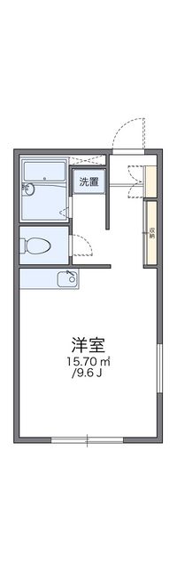 レオパレス武蔵砂川Ⅰ 間取り図