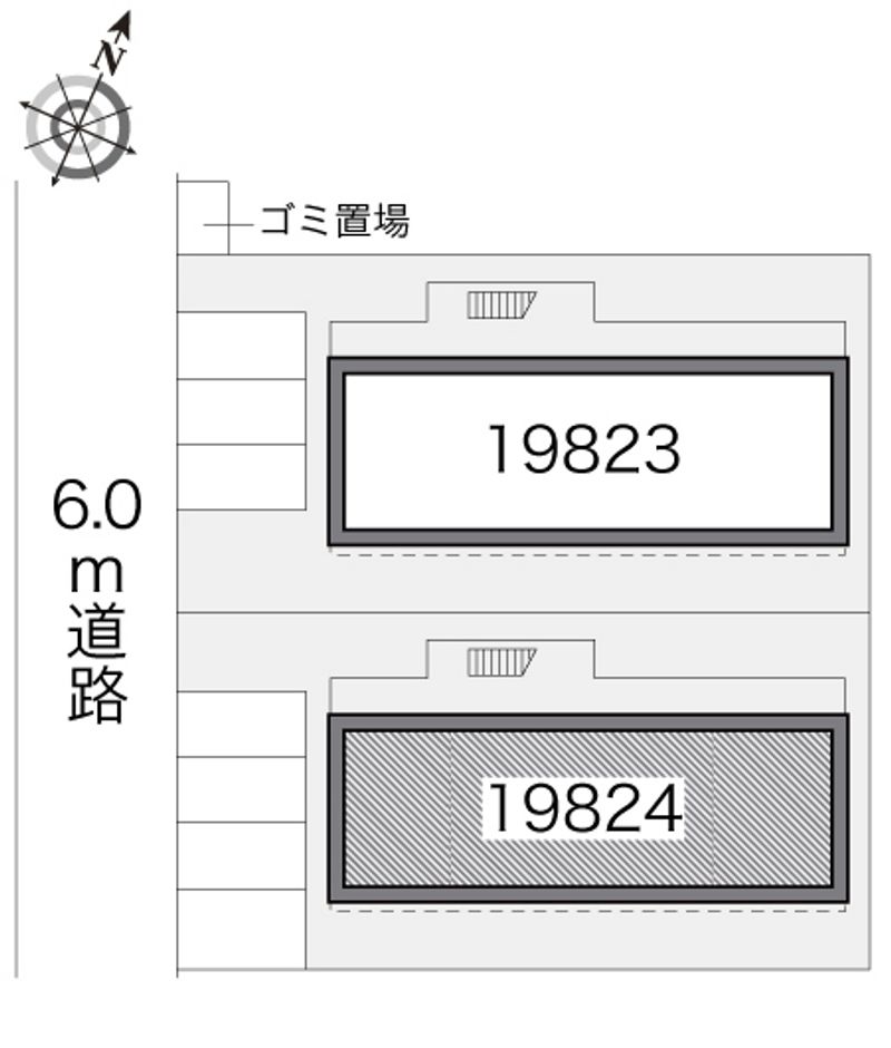 レオパレスドゥエル上用賀Ａ 配置図