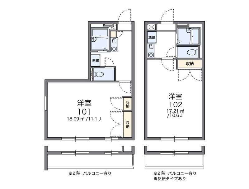 レオパレスＵＺＡＷＡ 間取図