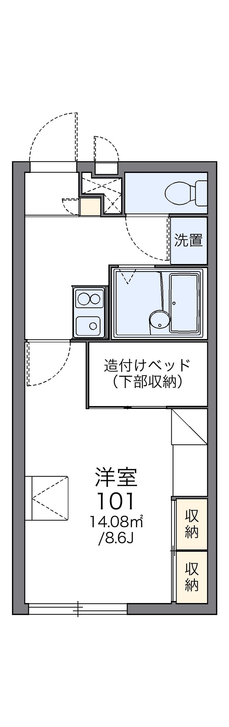 レオパレスサン　マリノ 間取図