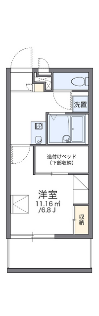 レオパレスラフレシール 間取り図