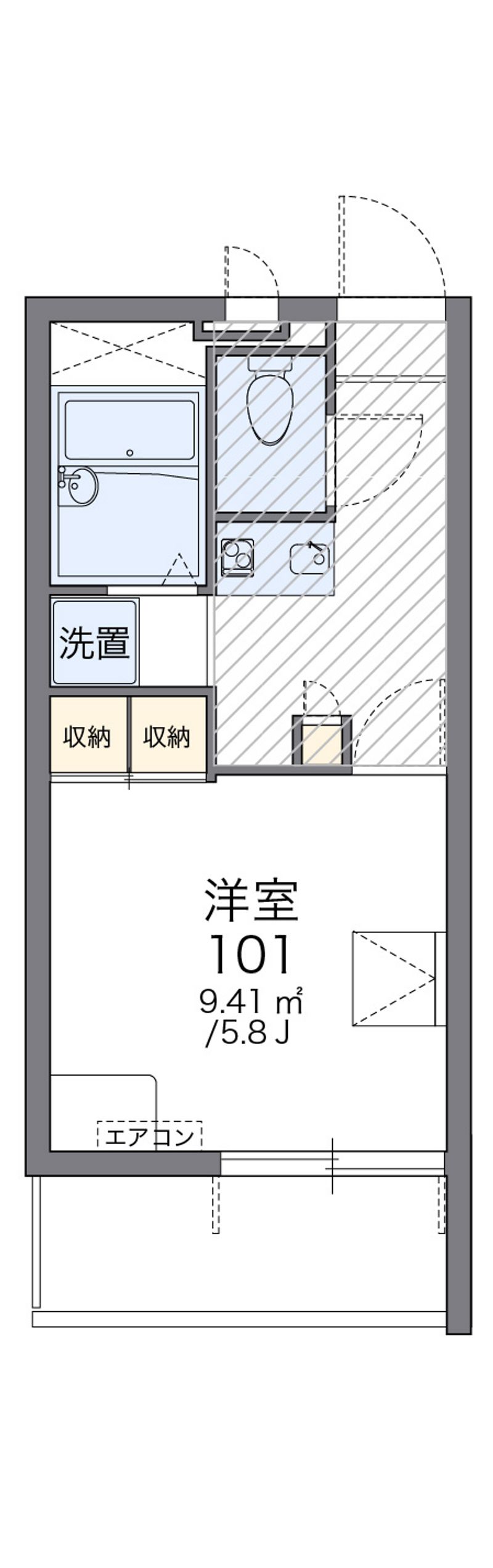 レオパレス琵琶湖 間取図