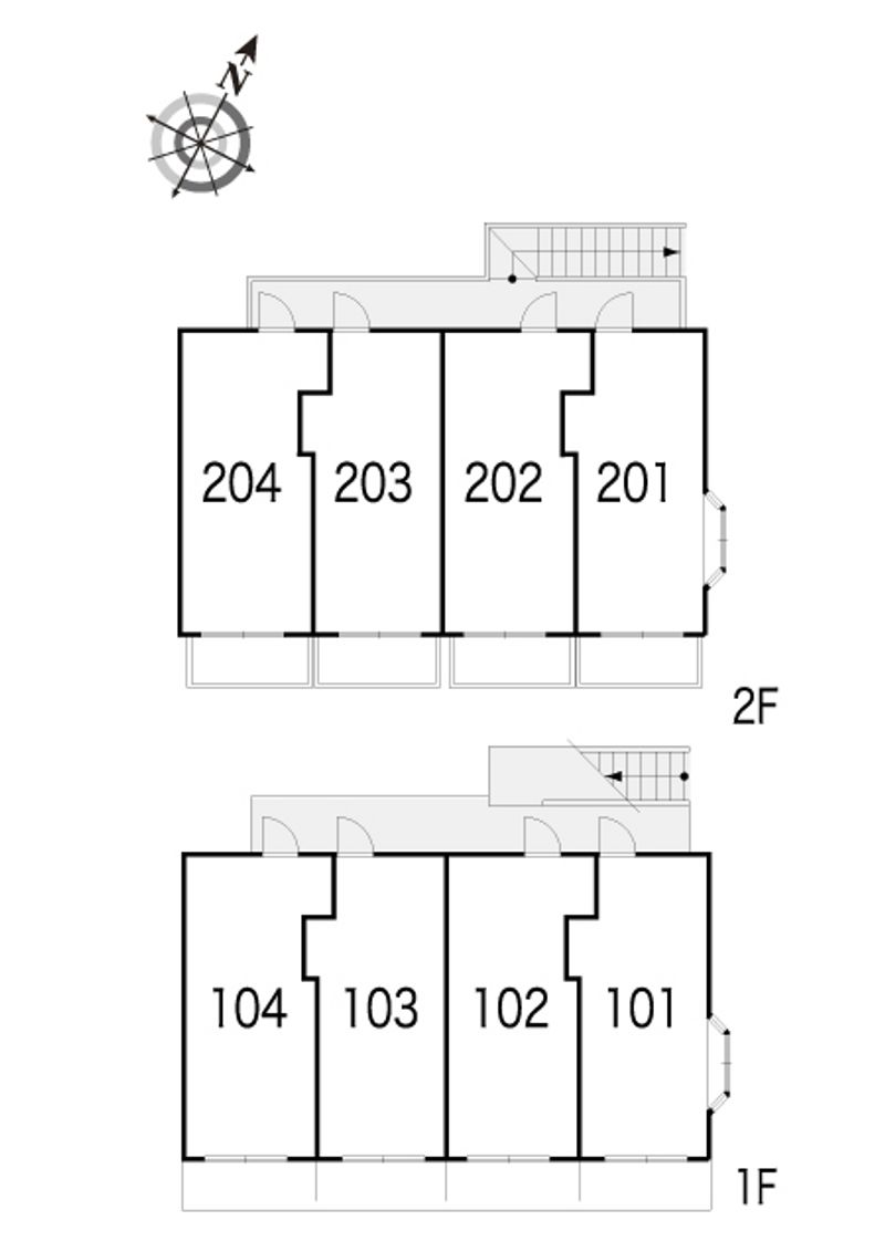 レオパレスエイコーン 間取り配置図