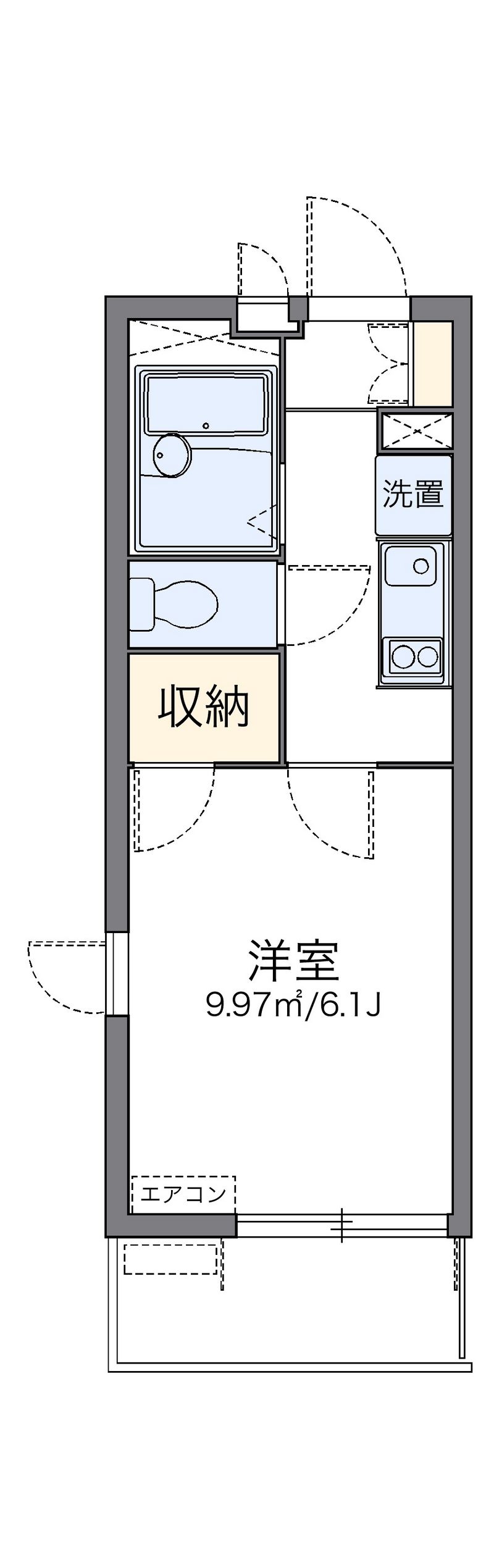 レオパレスＹＳ１１ 間取図