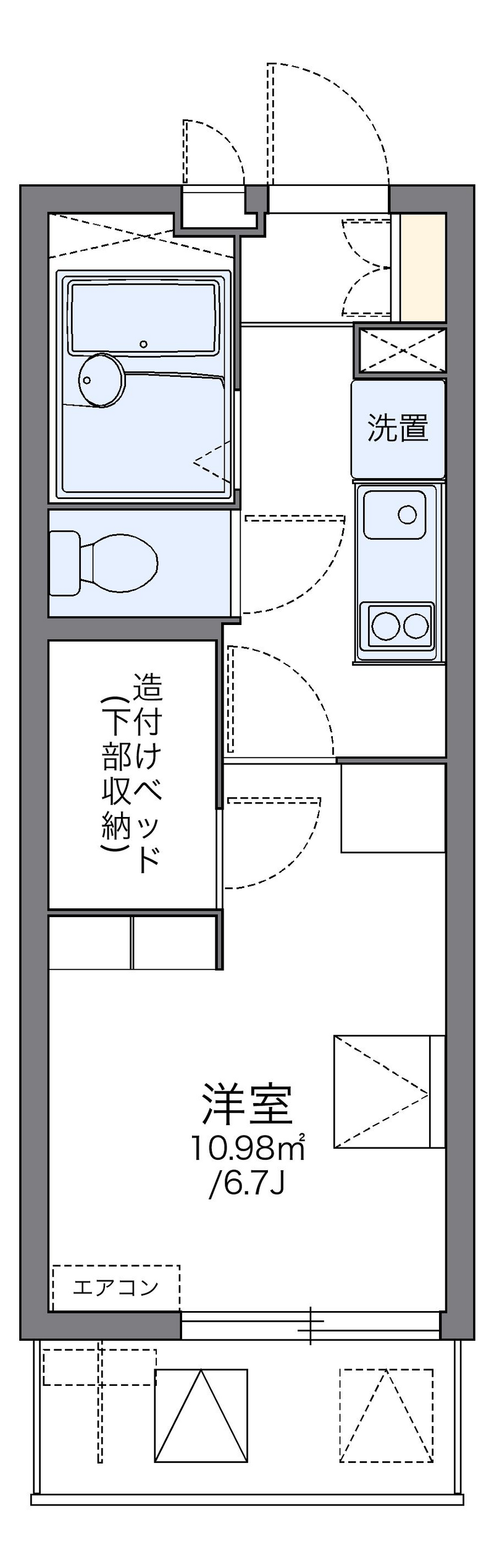 レオパレス西九条 間取り