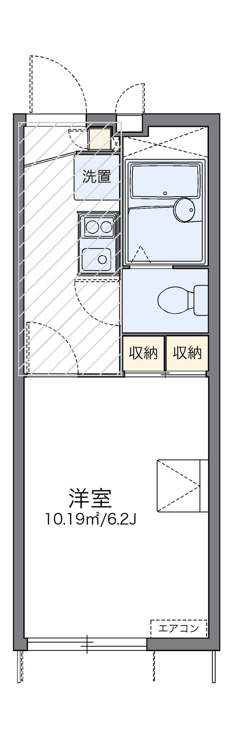レオパレスたんぽぽ 間取図