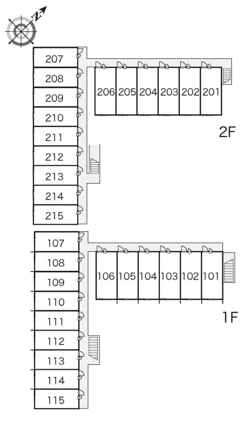 レオパレス爽 間取配置図