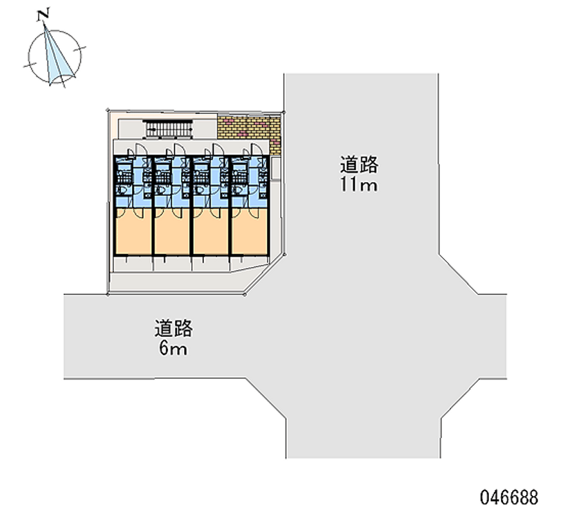 レオパレスナニワシティー 区画図