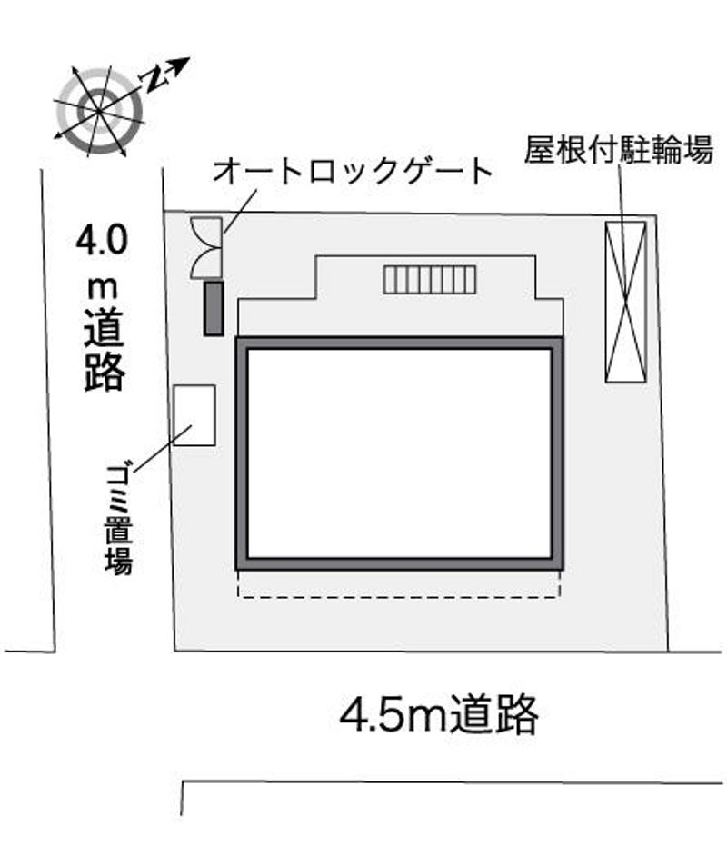 レオパレスＣｕｒａｔｉｆ 配置図