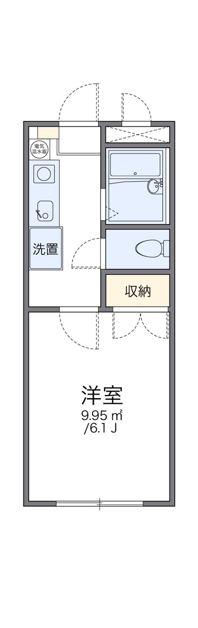 レオパレス川手町Ｂ 間取図