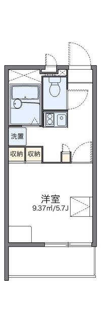 レオパレスピースフル　稲月 間取り図