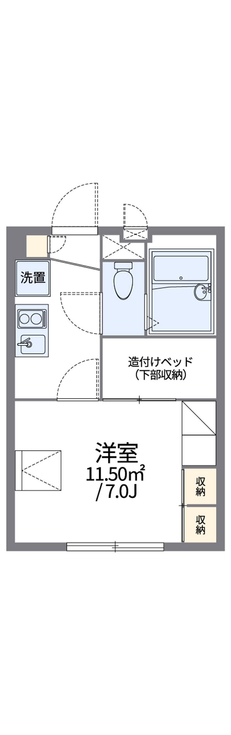 レオパレスコートヒル 間取図