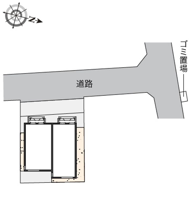 クレイノＨＡＮＡＢＩ 配置図